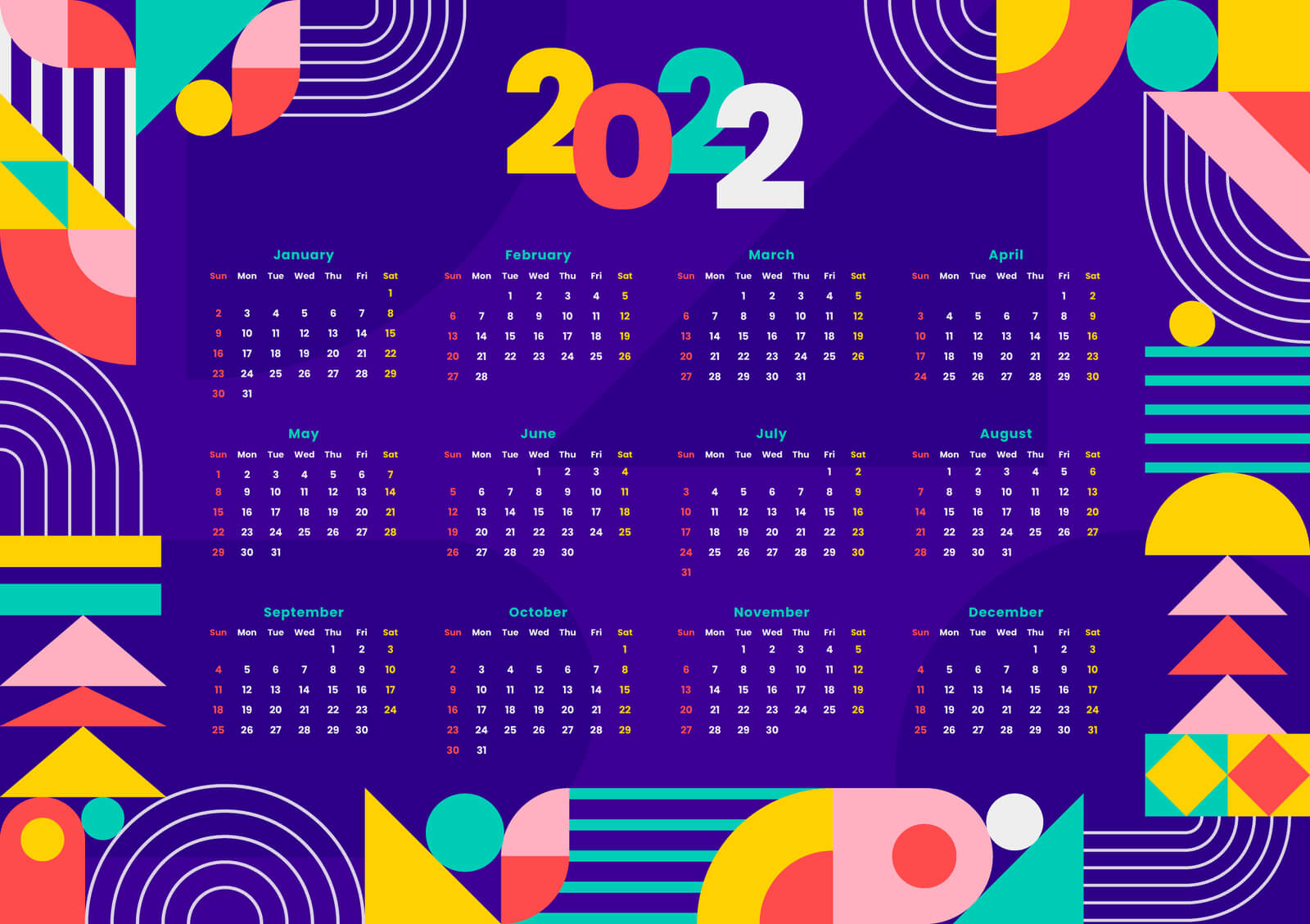 Календари 2022