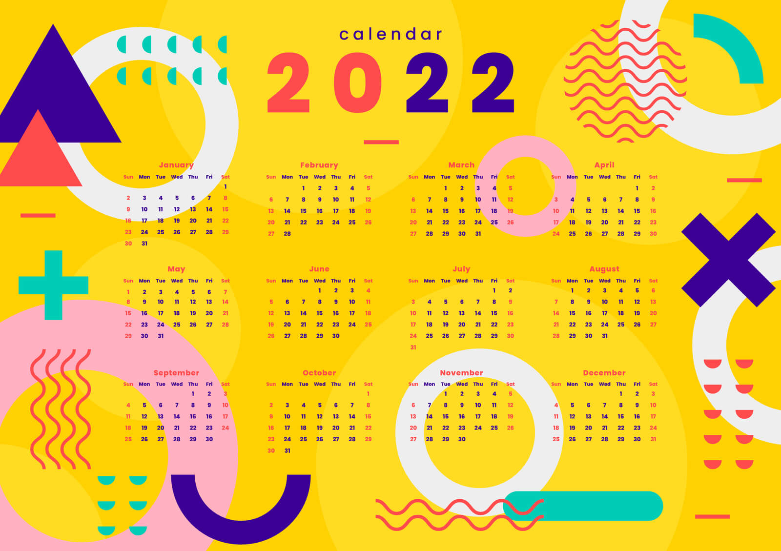 Календари 2022