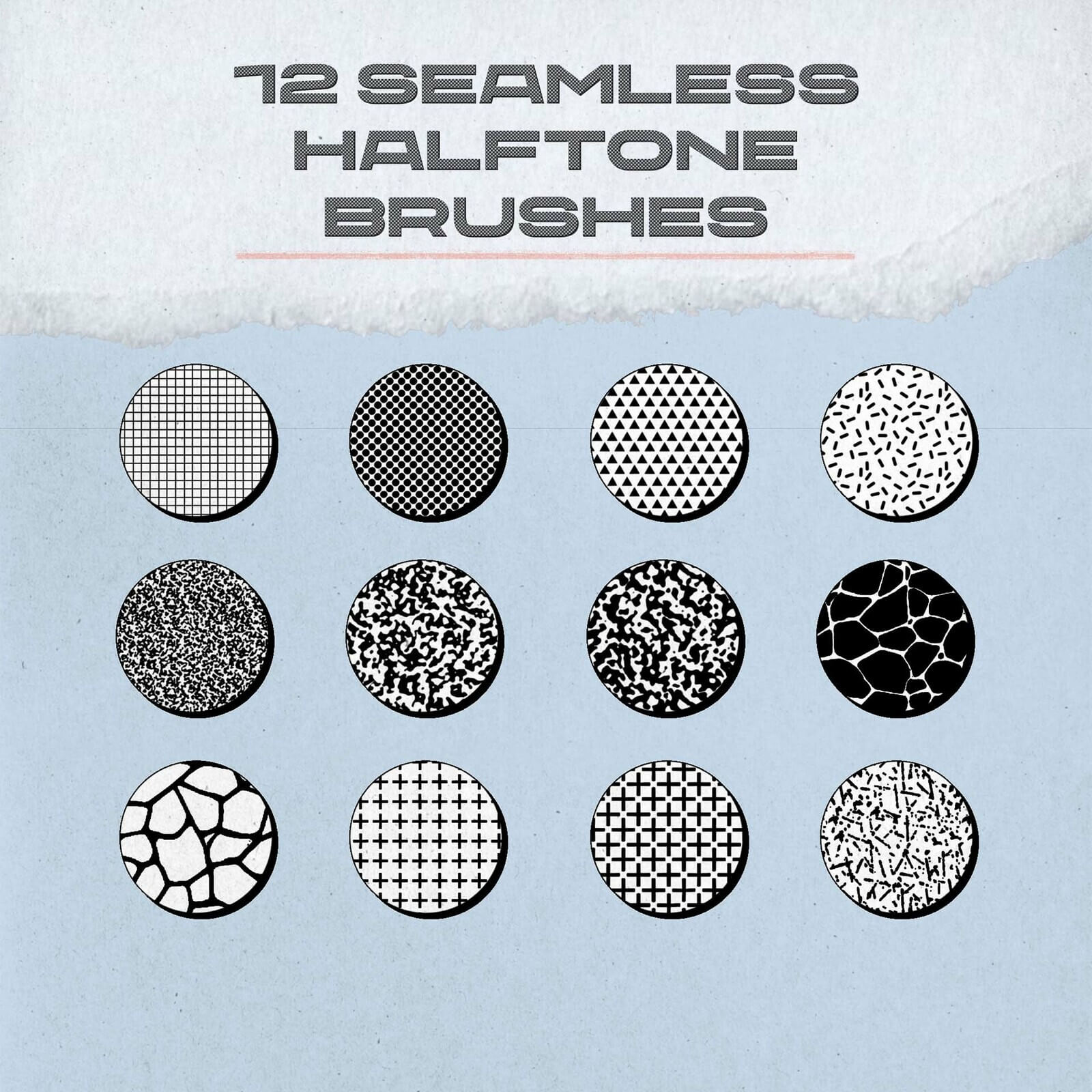 Кисти Halftone для Procreate