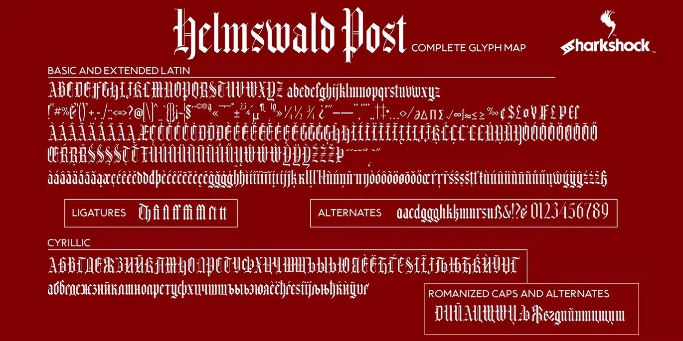 Шрифт Helmswald (Кириллица, Латиница)