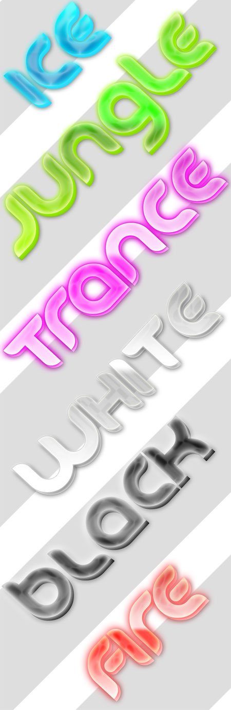 3D Text Styles