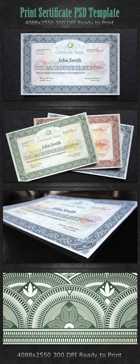 Print Certificate Template