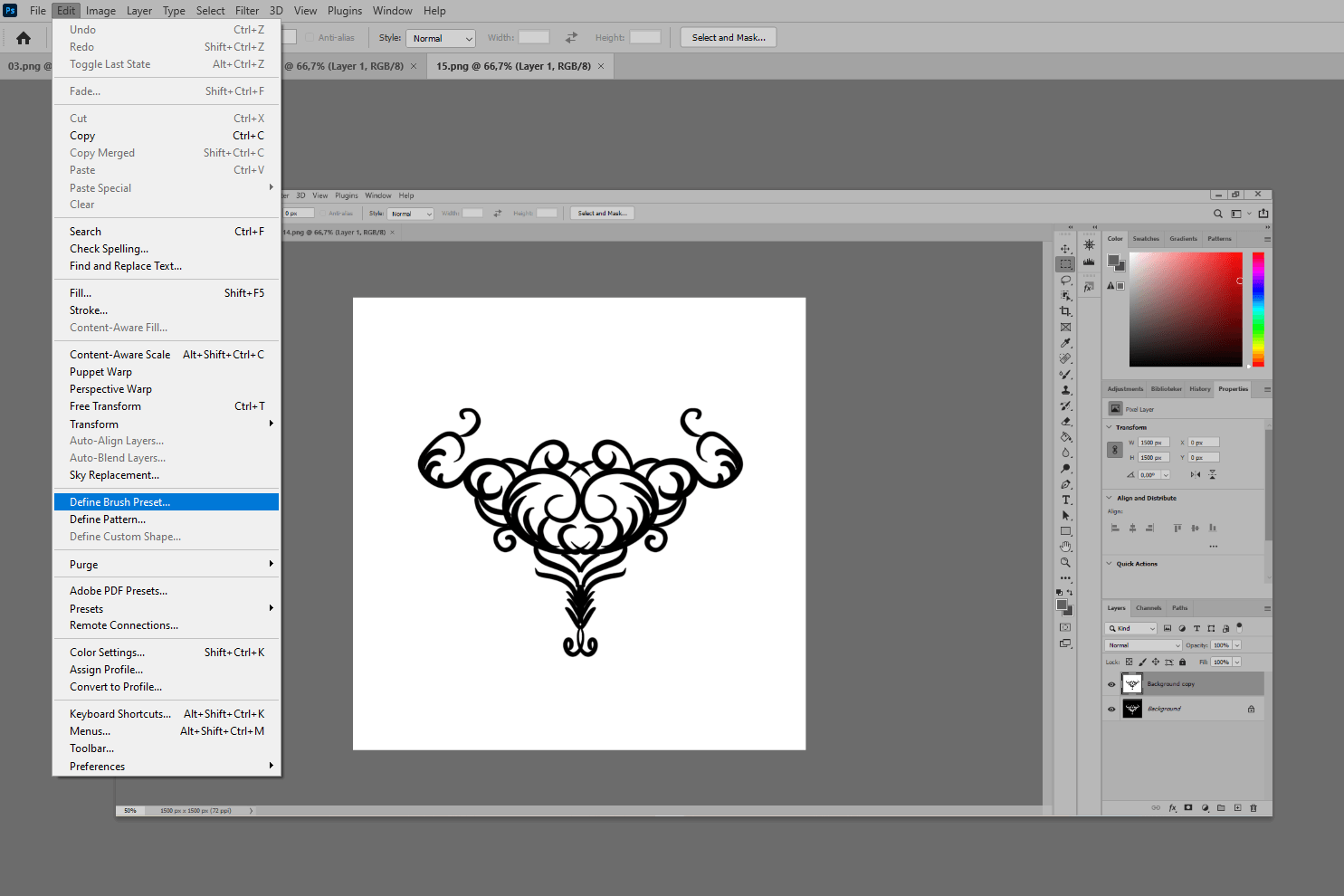 Переносим кисти из Procreate в Photoshop