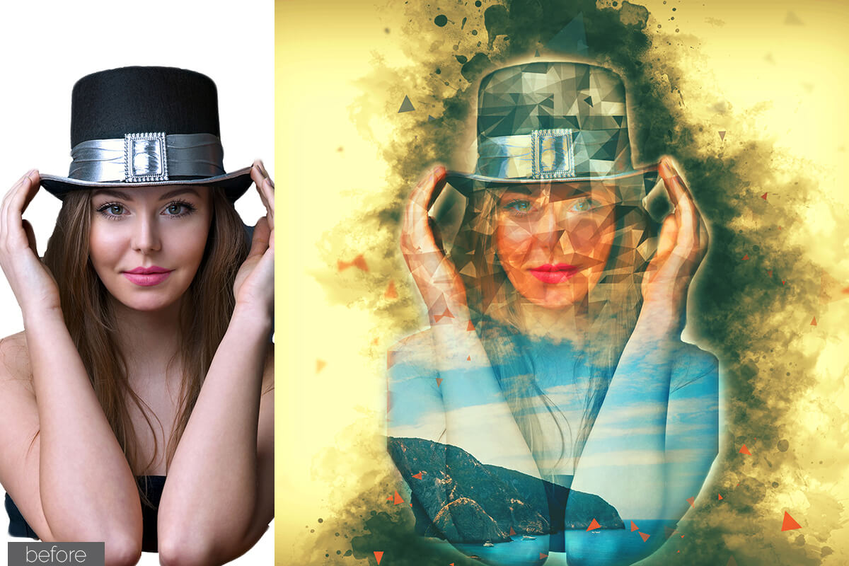 Abstract Double Exposure