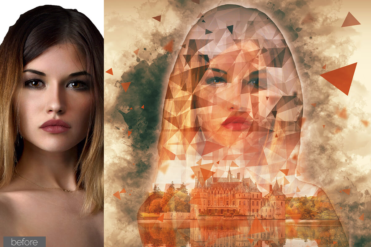 Abstract Double Exposure